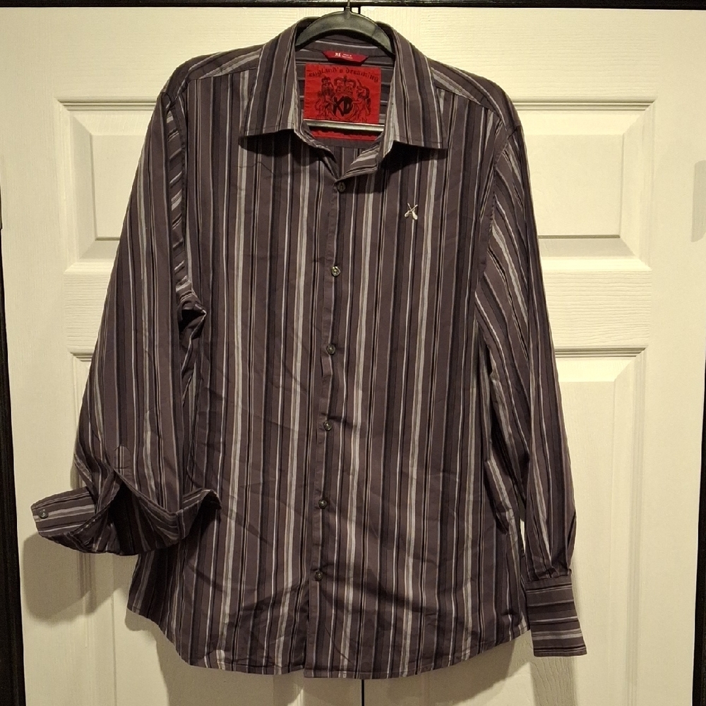 Men's Striped Button-Down Shirt
